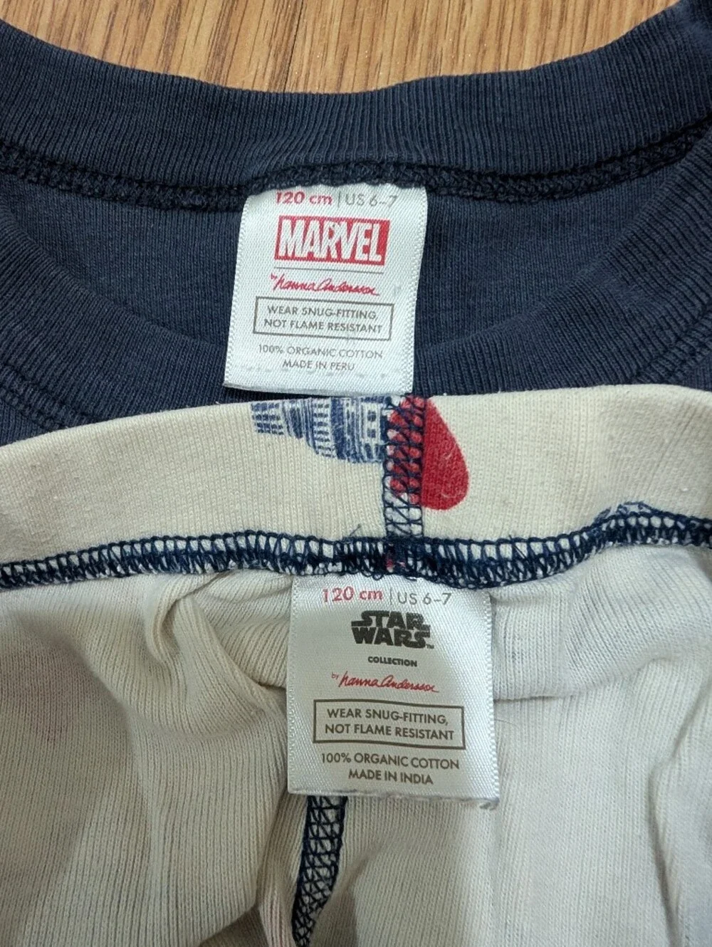 Hanna Andersson Pajama Set - Marvel Star Wars 120 6/7 Organic Cotton
